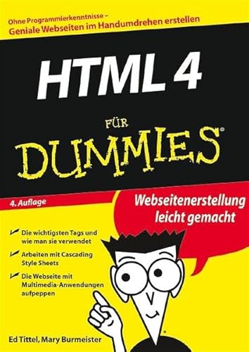 Stock image for HTML 4 fr Dummies. Webseitenerstellung leicht gemacht for sale by medimops