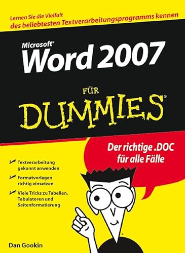 Word 2007 fÃ¼r Dummies (German Edition) (9783527702718) by Gookin, Dan