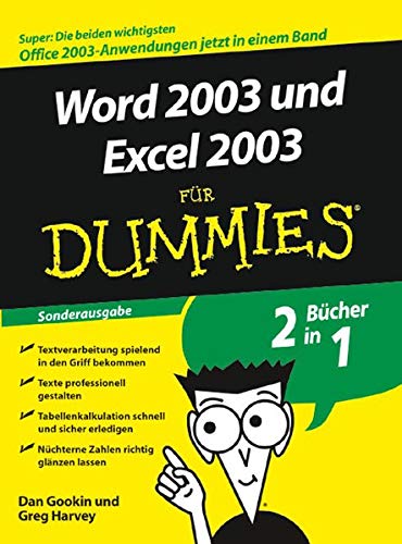 Beispielbild fr Word 2003 und Excel 2003 fr Dummies: Sonderausgabe zum Verkauf von medimops