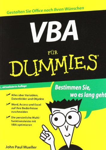 Beispielbild fr VBA fr Dummies (Fur Dummies) zum Verkauf von medimops