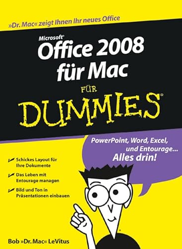 Stock image for Office 2008 fr Mac fr Dummies: PowerPoint, Word, Excel und Entourage for sale by medimops