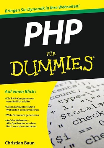 Stock image for PHP fr Dummies (Fur Dummies) for sale by medimops
