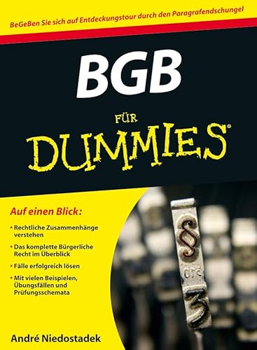 Stock image for BGB fr Dummies (Fur Dummies) for sale by medimops