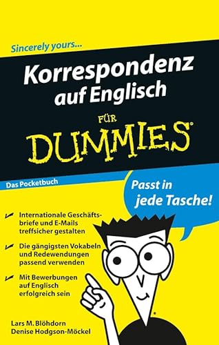 Stock image for Korrespondenz auf Englisch fr Dummies Das Pocketbuch (Fur Dummies) for sale by medimops