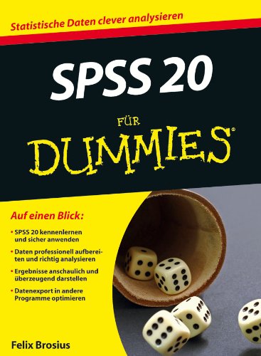 Imagen de archivo de SPSS 20 fr Dummies (Fur Dummies) a la venta por medimops