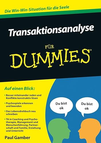 Stock image for Transaktionsanalyse Fr Dummies for sale by Blackwell's