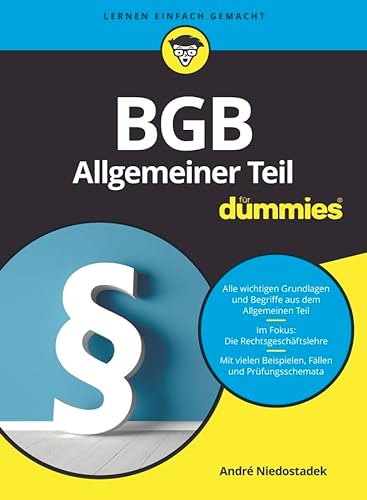 Stock image for BGB Allgemeiner Teil fr Dummies for sale by medimops