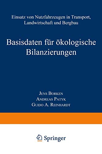 9783528031183: Basisdaten fr kologische Bilanzierungen: Einsatz von Nutzfahrzeugen in Transport, Landwirtschaft und Bergbau