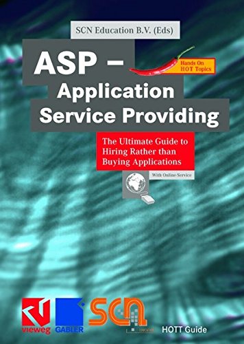Beispielbild fr ASP - Application Service Providing zum Verkauf von Books Puddle