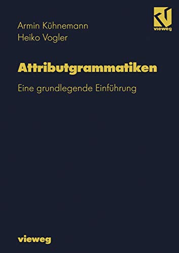 9783528055820: Attributgrammatiken: Eine grundlegende Einfhrung (German Edition)