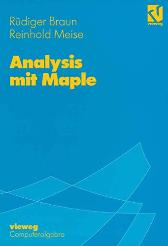 Beispielbild fr Analysis mit Maple zum Verkauf von medimops