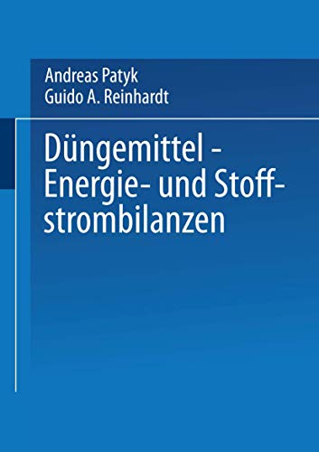 9783528068851: Dngemittel ― Energie- und Stoffstrombilanzen