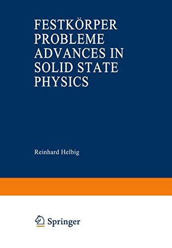 Festkörperprobleme - Advances in Solid State Physics 37. With many Figures - Helbig, Reinhard (Ed.)