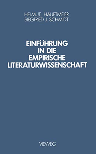 Imagen de archivo de Einführung in die Empirische Literaturwissenschaft (German Edition) a la venta por HPB-Red