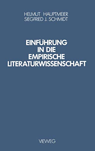Stock image for Einfuhrung in die Empirische Literaturwissenschaft for sale by Chiron Media