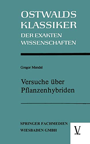 9783528091064: Versuche Uber Pflanzenhybriden (Ostwalds Klassiker der Exakten Wissenschaften)