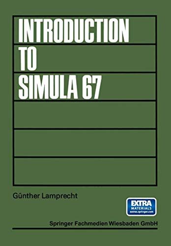 Imagen de archivo de Introduction to Simula 67 a la venta por Ammareal