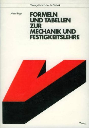 Stock image for Formeln und Tabellen zur Mechanik und Festigkeitslehre for sale by Versandantiquariat Kerzemichel