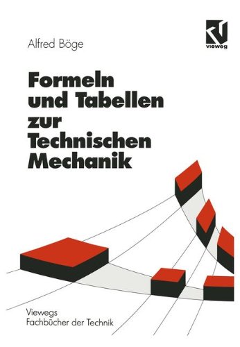 9783528240127: Formeln und Tabellen zur Technischen Mechanik (Viewegs Fachbcher der Technik)