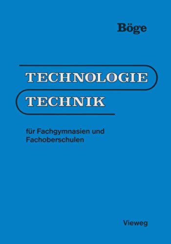 Imagen de archivo de Technologie /Technik. Fr Fachgymnasien und Fachoberschulen a la venta por medimops