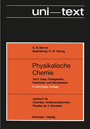 Imagen de archivo de Physikalische Chemie a la venta por Chiron Media