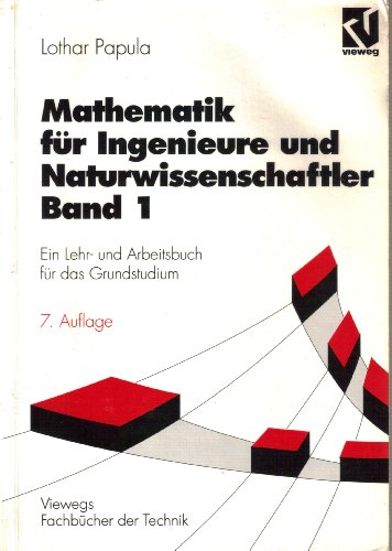 Beispielbild fr Mathematik fr Ingenieure und Naturwissenschaftler 1. Ein Lehr- und Arbeitsbuch fr das Grundstudium von Lothar Papula Mathematik ist die Grundlage aller technischen und naturwissenschaftlichen Fcher. Lothar Papula fhrt in die Grundlagen ein. Mathematik fr Ingenieure und Naturwissenschaftler 1. Ein Lehr- und Arbeitsbuch fr das Grundstudium von Lothar Papula Zusatzinfo zahlr. Beisp., 485 Abb., 302 bungsaufg. mit Lsungen "Endlich mal ein Buch, dessen Inhalt man auch ohne ein abgeschlossenes Mathematik-Studium verstehen kann!" - "Rundherum ein empfehlenswertes Buch!" "Klar, verstndlich, fhrt zu Erfolg im Studium! Endlich einmal ein Mathematik-Buch, das nicht durch dauerndes Fhren von Beweisen gekennzeichnet ist! Durch die vielen Beispiele und bungsaufgaben sowie die anschaulichen Erklrungen macht es richtig Spa, mit diesem Buch zu arbeiten!" Ein Mann wie ein Buch", das ist Dr. Lothar Papula (*1941) fr Generationen von Studierenden. Denn die von ihm verfassten Mathematik-Lehrb zum Verkauf von BUCHSERVICE / ANTIQUARIAT Lars Lutzer