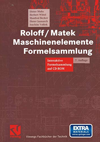 9783528644826: Roloff/Matek Maschinenelemente Formelsammlung: Interaktive Formelsammlung auf CD-ROM