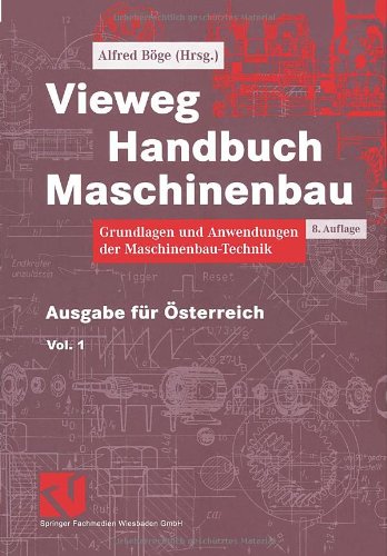 Imagen de archivo de Vieweg Handbuch Maschinenbau, Ausgabe fr sterreich a la venta por medimops
