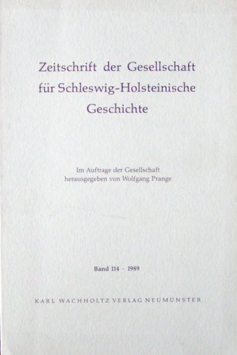 Beispielbild fr Zeitschrift der Gesellschaft fuer Schleswig-Holsteinische Geschichte zum Verkauf von medimops