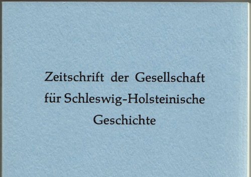 Beispielbild fr Zeitschrift der Gesellschaft fr Schleswig-Holsteinische Geschichte Band 119. zum Verkauf von Hbner Einzelunternehmen