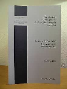 9783529023262: Zeitschrift der Gesellschaft fr Schleswig-Holsteinische Geschichte. Band 126, Jahrgang 2001