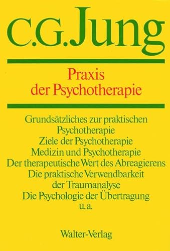 9783530407167: Gesammelte Werke 16. Praxis der Psychotherapie: Beitrge zum Problem der Psychotherapie und zur Psychologie der bertragung