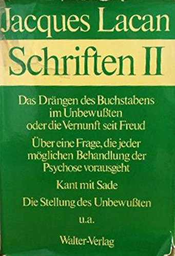 Beispielbild fr Schriften II [Gebundene Ausgabe] von Jacques Lacan (Autor), Norbert Haas (Herausgeber), Chantal Creusot (bersetzer), Wolfgang Fietkau (bersetzer) Schriften 2 zum Verkauf von BUCHSERVICE / ANTIQUARIAT Lars Lutzer