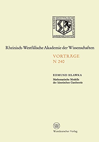 Stock image for Mathematische Modelle der kinetischen Gastheorie (German Edition) for sale by Lucky's Textbooks