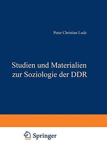 9783531110547: Studien und Materialien zur Soziologie der DDR (Kölner Zeitschrift für Soziologie und Sozialpsychologie Sonderhefte) (German Edition)