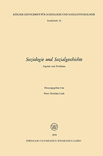 Imagen de archivo de Soziologie und Sozialgeschichte : Aspekte und Probleme a la venta por Chiron Media