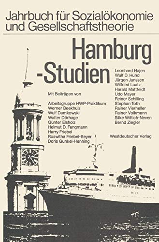 Beispielbild fr Hamburg-Studien. Verffentlichung der Hochschule fr Wirtschaft und Politik Hamburg. zum Verkauf von Antiquariat Reinhold Pabel