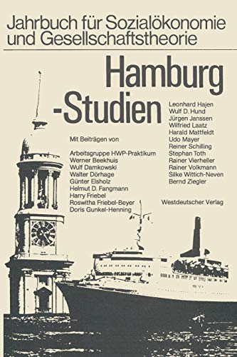 Stock image for Hamburg-Studien. Verffentlichung der Hochschule fr Wirtschaft und Politik Hamburg. for sale by Antiquariat Reinhold Pabel