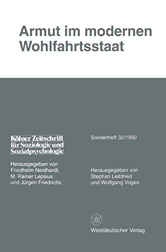 Stock image for Armut im modernen Wohlfahrtsstaat. Zusammenfassungen in englischer Sprache for sale by medimops