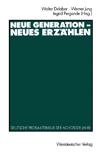 Stock image for Neue Generation - Neues Erzhlen for sale by Antiquariat Walter Nowak