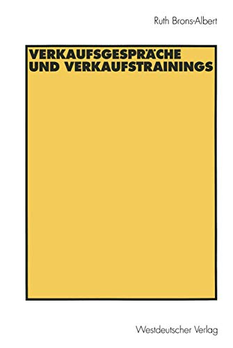 Stock-Bild f�r Verkaufsgespr�che und Verkaufstrainings (German Edition)