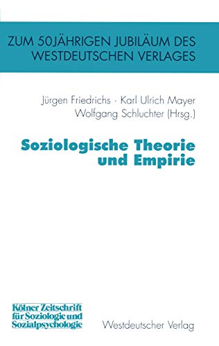 Stock image for Soziologische Theorie und Empirie for sale by medimops