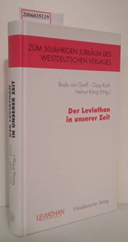 Beispielbild fr Der Leviathan in unserer Zeit: Der Leviathan im Westdeutschen Verlag zum Verkauf von medimops