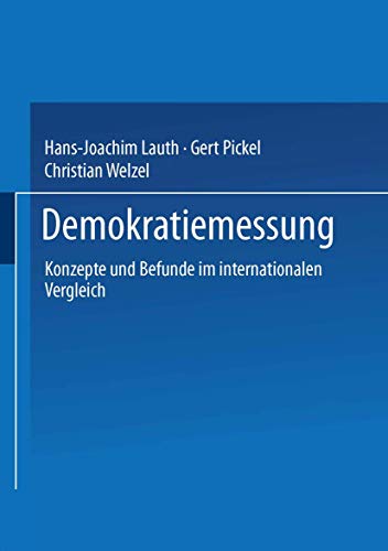 Beispielbild fr Demokratiemessung: Konzepte und Befunde im internationalen Vergleich zum Verkauf von AwesomeBooks