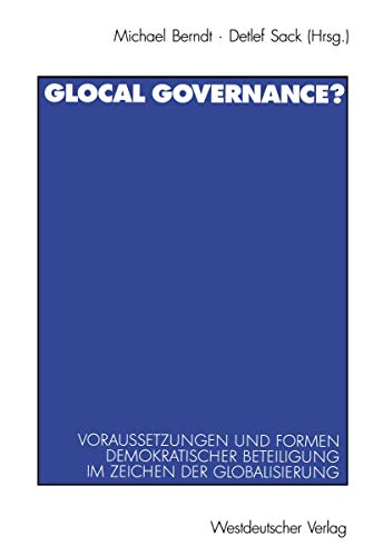 Beispielbild fr Glocal Governance? zum Verkauf von text + tne