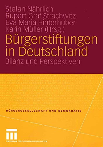 Imagen de archivo de Burgerstiftungen in Deutschland a la venta por Chiron Media