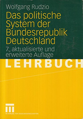 Beispielbild fr Das politische System der Bundesrepublik Deutschland. Lehrbuch zum Verkauf von medimops