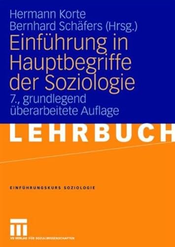 Stock image for Einfhrung in Hauptbegriffe der Soziologie for sale by Buchpark