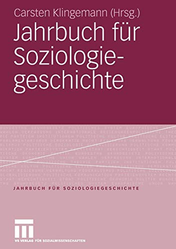 Beispielbild fr Jahrbuch fr Soziologiegeschichte zum Verkauf von medimops