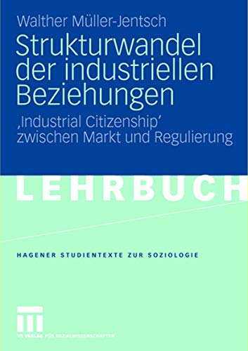 Beispielbild für Strukturwandel der industriellen Beziehungen: Industrial Citizenship zwischen Markt und Regulierung zum Verkauf von medimops